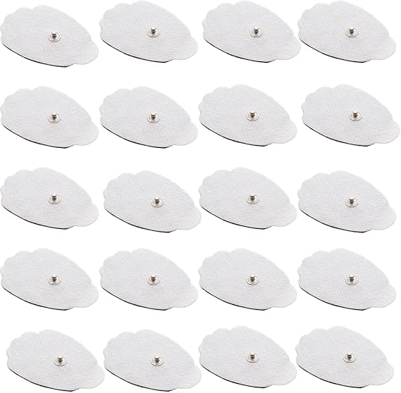 TechCare Massager Tens Unit Pads Patches Replacement Reusable 20 (10 Sets) Stick-on Pads FDA 510(k) Cleared