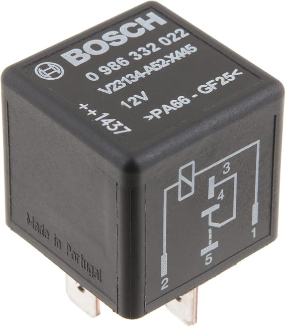 BOSCH 0986332022 Change Over Mini Relay - 5 Pins, 12V, 40/60A - Single