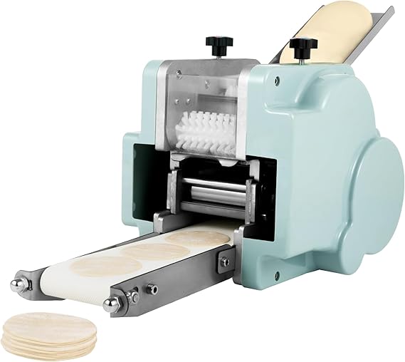 Electric Dumpling Maker Machine 140W Automatic Dumpling Wrapper Machine w/ 8cm Mold, 60Pcs/min, Dumpling Skin Maker for Noodle and Breakfast Shops