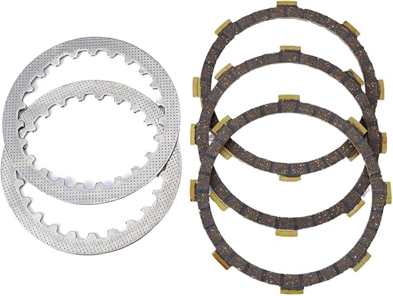 Clutch Plates Steel Friction Plate Compatible with DT50LC DT50 GT80 MX80 TY80 TY50 TZ50 YSR80 131-16321-00 4EU-16321-00 257-16324-00