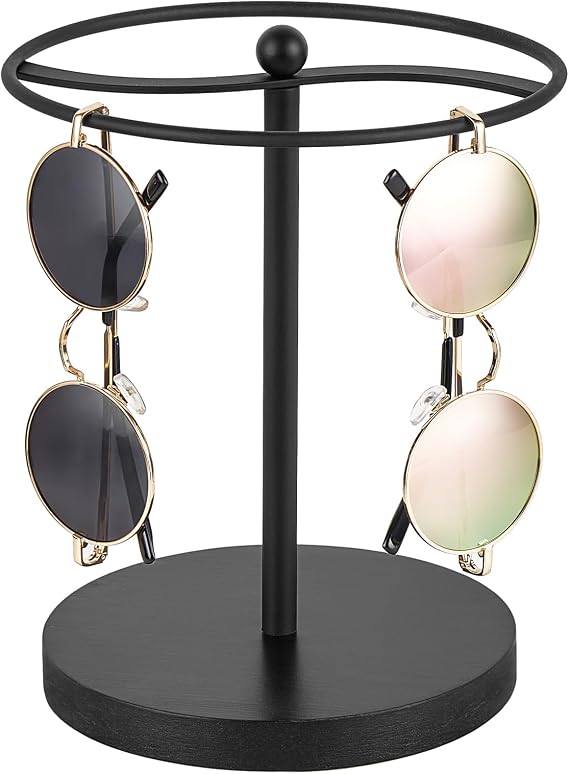 Mkono Sunglasses Organizer, Metal Glass Holder Storage Stand Display 1 Pack