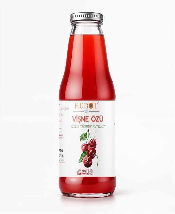 HUDOT Premium Vişne Özü 1350 Gr – Katkısız & Koruyucusuz, Doğal Meyve Ekstresi, Şeker İlavesiz, Yoğun Aromalı