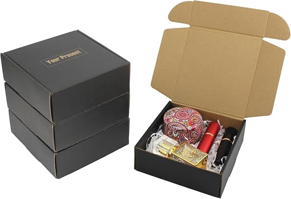 10 Pack Cardboard Gift Boxes 15x15x5cm Shipping Boxes for Gift Packaging