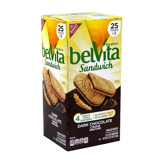 Belvita Breakfast Biscuits, Chocolate, 25 Count, 44 Ounce