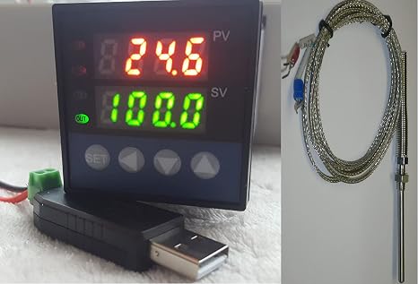 Lab Thermocouple Temperature Chart Recorder Data Logger Computer PC with Alarm