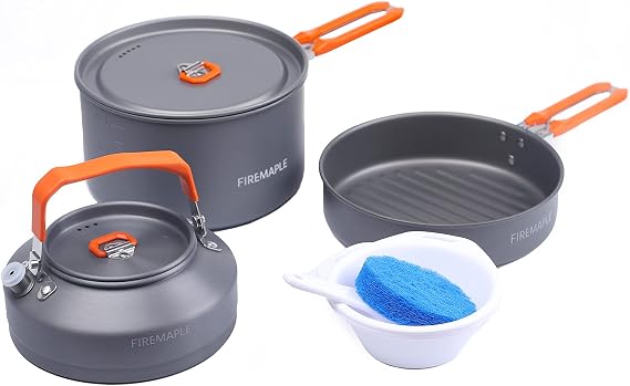 Fire-Maple Feast 2 Camping Kochset Outdoor Harteloxiertes Aluminium