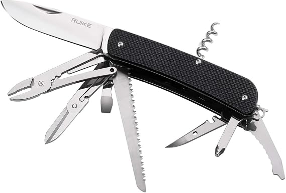 RUIKE L51 Large Multifunction Knife, Black