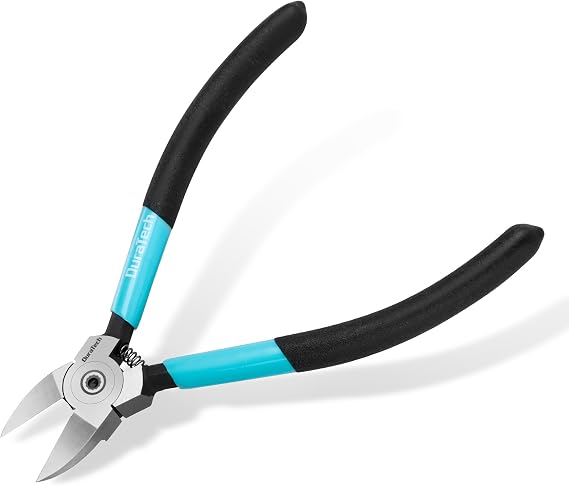 DURATECH 6 Inch Wire Cutter, Precision Flush Cutter with CNC Machined Edges