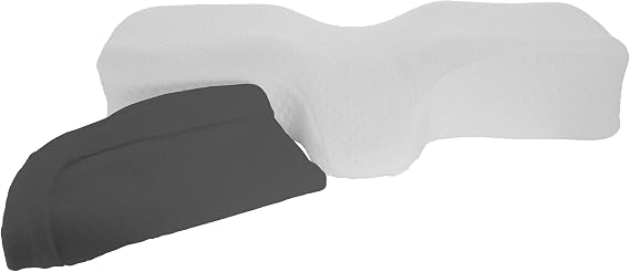 Therapeutica Core Products Orthopedic Sleeping Pillow, Petite Orthopedic Premium Pillow Case, Gray Petite