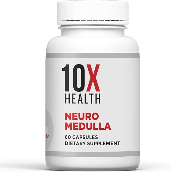 10X Health Brain Supplements for Memory and Focus - 60 Capsules