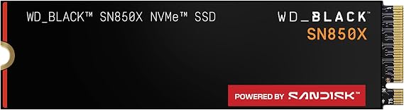 WD_BLACK 1TB SN850X NVMe Internal Gaming SSD Solid State Drive - Gen4 PCIe, M.2 2280, Up to 7,300 MB/s - WDS100T2X0E