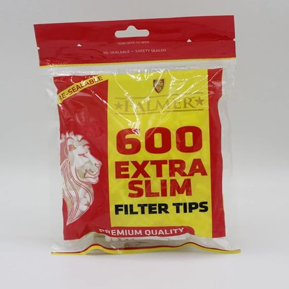 2 x 600 Palmers Extra Slim Filter Tips - 1200 Filters