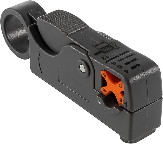 Multi Function F Type Connector,Coax Wire Strippers,Cable Stripper,Coaxial Strip Tool,Automatic Coax Connectors for RG6 58/59/62 WF100 CT100
