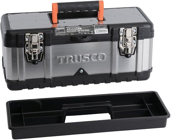 Trusco TSUS-3026S Stainless Steel Tool Box, Small Size