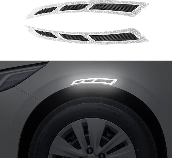 RUIANTE Bumper Wheel Eyebrow Safety Protector Warning Reflective Sticker