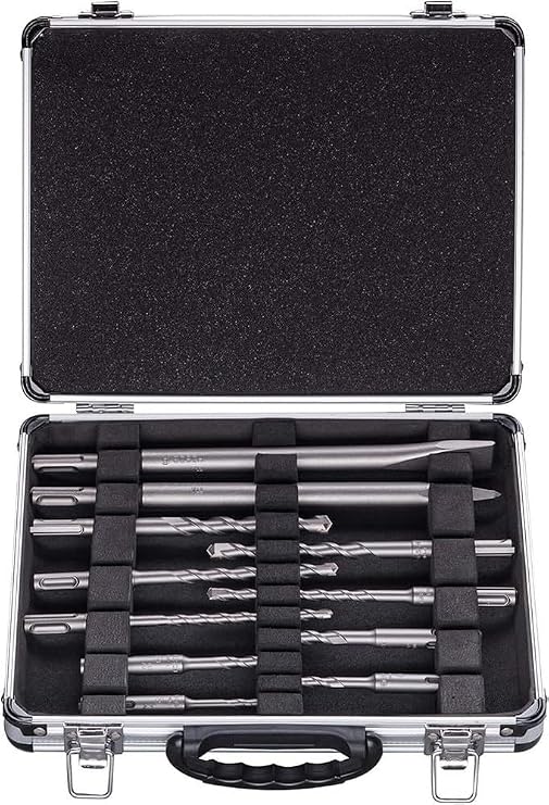 Bosch Professional 11-piece SDS Plus Mixed Hammer Drill Bit and Chisel Set (for Concrete and Masonry; Accessories for Rotary Hammers)