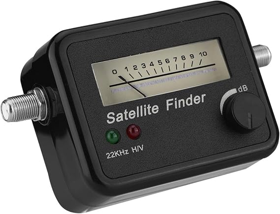 VGEBY Finder Digital Sat, Satellite Finder Digital Satellite Finder with Black Background and White Sat Finder 13-18V DC Satellite Finder