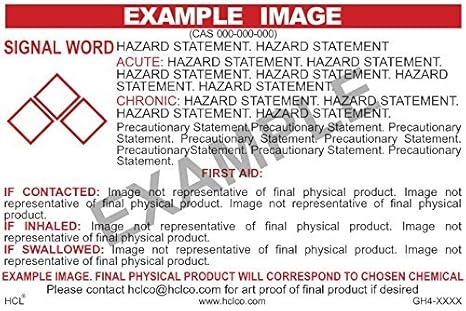 Chlorhexidine GHS Label - 2" x 3" (Pack of 25)