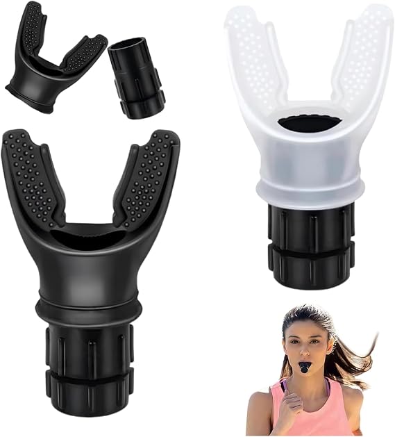 Breathing Trainer,2 PCS Adjustable Lung Trainer & Breathing Exerciser Portable Respiratory Training Device for Lung Capacity Strengthening Diaphragmatic Breathings Practice