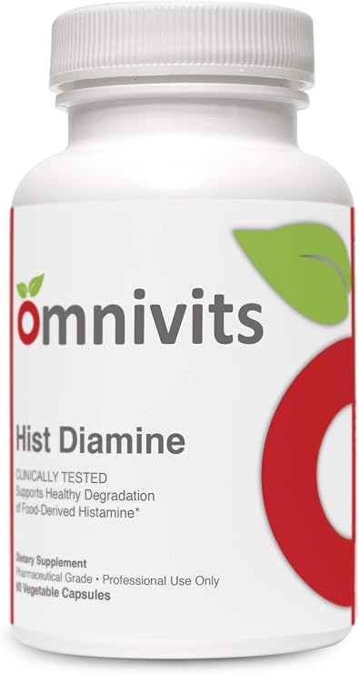 Hist Diamine | Histamine Blocker | Diamine Oxidase Enzyme Formula | 20,000 HDU of DAO | Histamine Intolerance | 60 Vegetarian Capsules