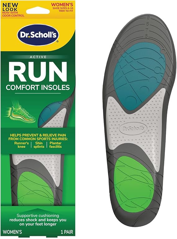 Dr. Scholl's Run Active Comfort Insoles,Women's, 1 Pair, Trim to Fit Inserts