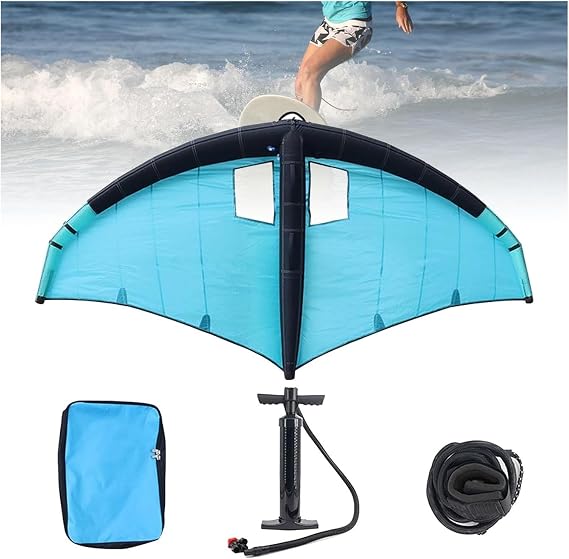 Inflatable Wing Foil,Wing Foil Kitesurfing, Inflatable Surfing Wing Windsurfing Sail Handheld Foil Wing Kite Wingsurfer Kite for Outdoor Water