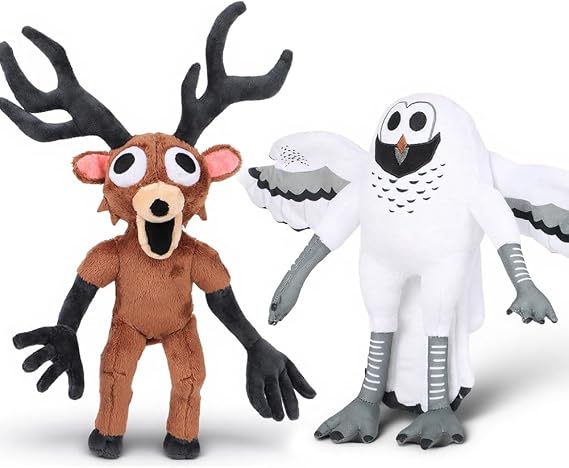 99 Nights In The Forest Plush Toy,The Deer Villain Collectible Soft Toy,Game-Inspired Stuffed Animal For Kids & Adults,Cuddly Plushie Gift For Christmas,Halloween & Birthdays. (2PCS)