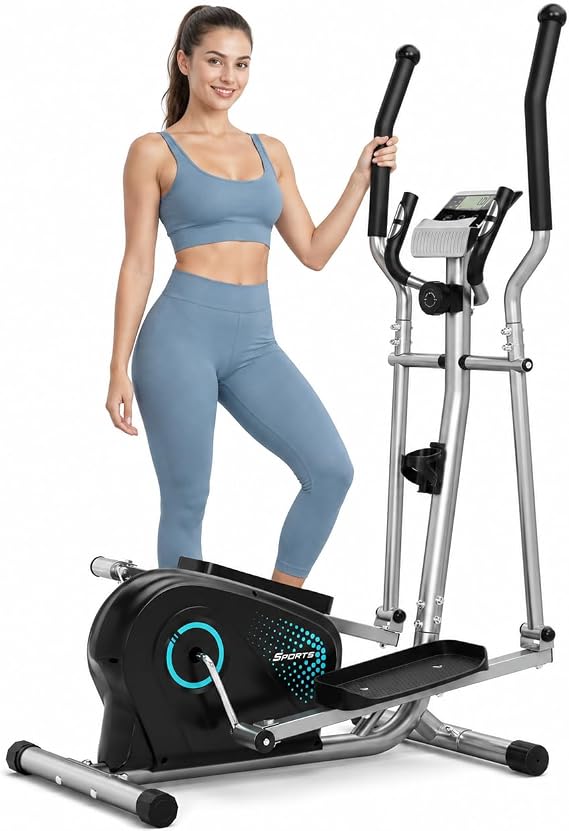 THERUN Elliptical Exercise Machine, Ultra-Quiet Magnetic Machine for Home
