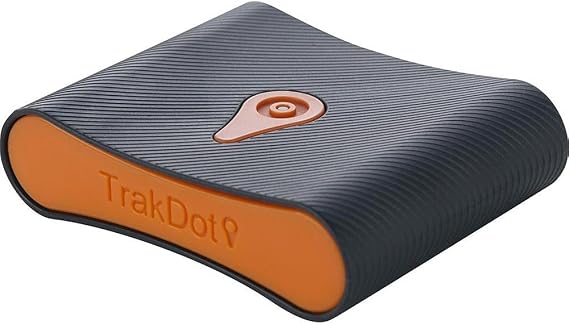 Luggage Tracker, Black/Orange, One Size
