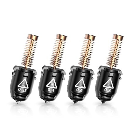 Flashforge Nozzle Assembly for Adventurer 5M 3D Printer, 4 Size Kit