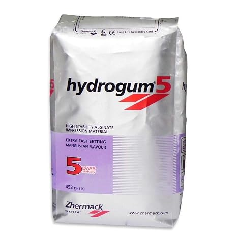 ZHERMACK Hydrogum 5 Extra Fast Alginate #C302070 1 Lb. Bag (1)