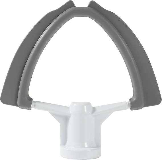 3.5 QT Flex Edge Beater for KitchenAid vertical Mixer, 3.5 quart flat mixer paddle, with flexible silicone edge bowl scraper.