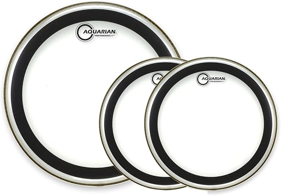 Performance II Clear Drum Head Value Pack 12" 13" 16"