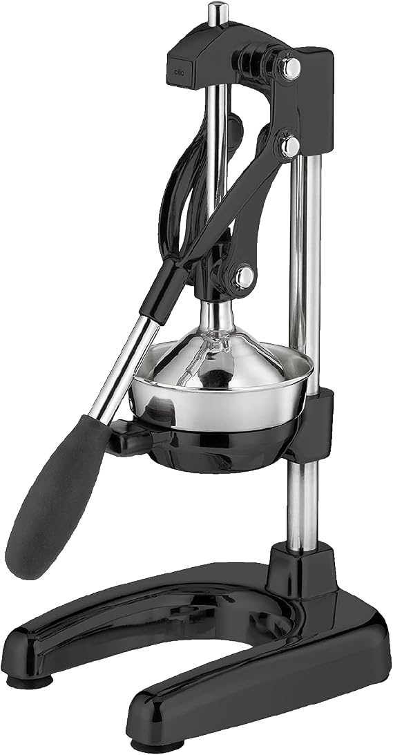 Cilio Commercial Grade Citrus Press Manual Juicer, Black