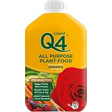 Q4 All Purpose Liquid Plant Food, Multi-Purpose Fertiliser with Organic Nutrients & Seaweed, Liquid Feed for Flowers, Fruits & Vegetables, Bigger Plants & More Blooms, 1L
