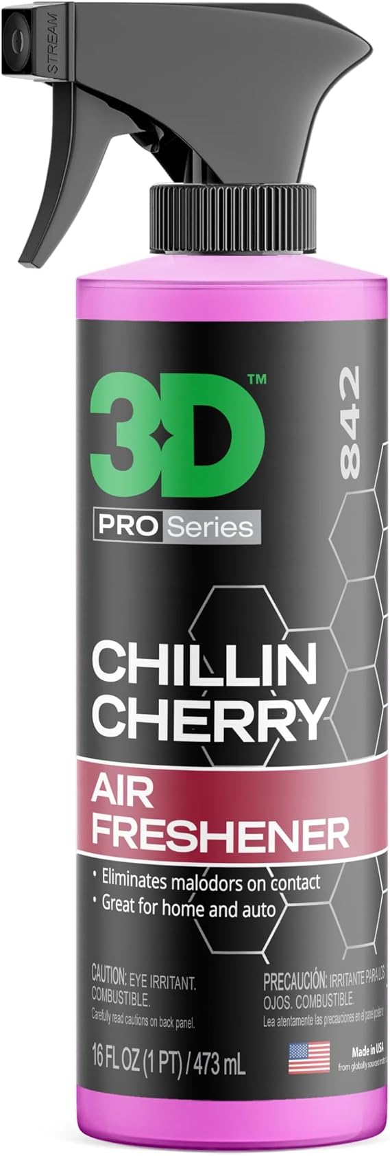 3D Chillin Cherry Car Air Freshener 16oz Spray Natural Cherry Scent from Real Fruit Water-Based, Non-Toxic, Safe for Pets & People Long-Lasting Deodorizer