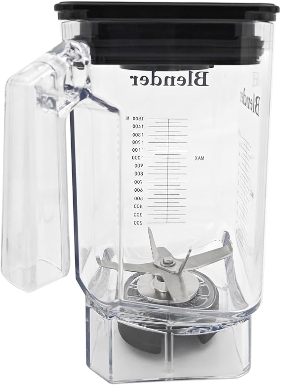 CRANDDI Spare Cup for K80, 52oz Blender Container, 1500ml Pitcher Jar, Blender Spare Parts Accessories, Compatible with K80, K85, K98CClear 52oz (K80Jar)