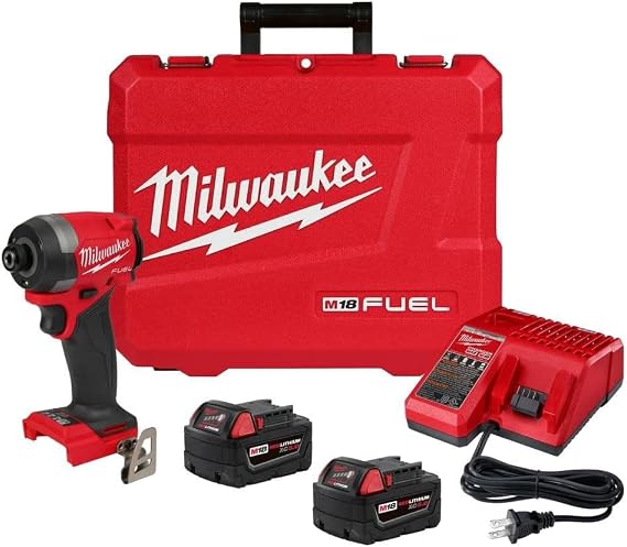 Milwaukee (MLW 2853-22) M18 Fuel 1/4IN Hex Impact Driver XC Kit