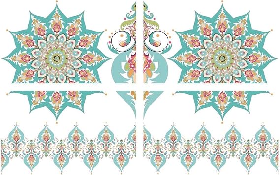 Dixie Belle Belles & Whistles Transfer | Kaleidoscope | (4) 12"" x 18.6"" Sheets | Rub On Decorative Transfer for Crafts, Furniture, DIY | Crafting Design Transfer