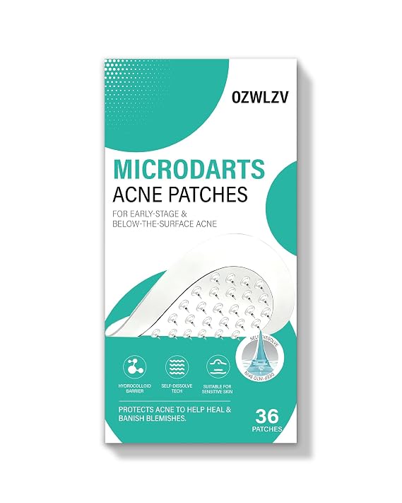 Pimple Patches for Face, 36ct Acne Patches, Microdart & Microneedle Patches