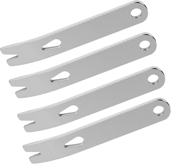 4 Pcs Mini Pry Bar Stainless Steel Mini Crank Crowbar Pocket Pry Bar Pry Tool Multi-function Pocket EDC Tool Survival Scraper Opener