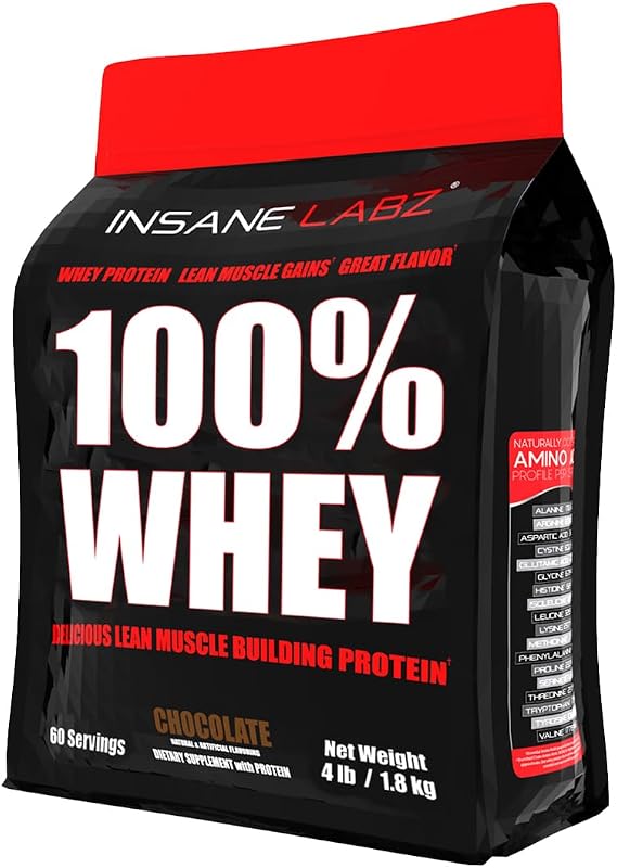Insane Labz 100% Whey Protein (60 Servings, Chocolate)