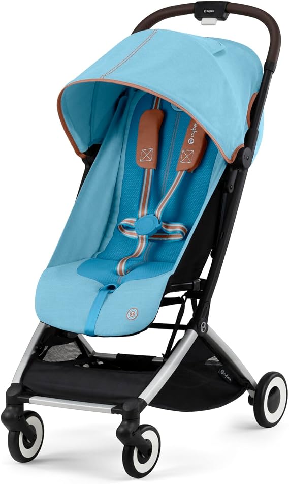 Cybex ORFEO Beach Blue Compact Stroller, Comfortable Compact