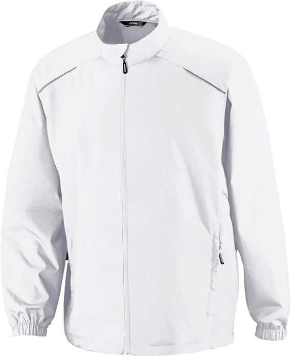 North End Motivate Core 365TM Mens Lightweight Jacket (White, 4XL)