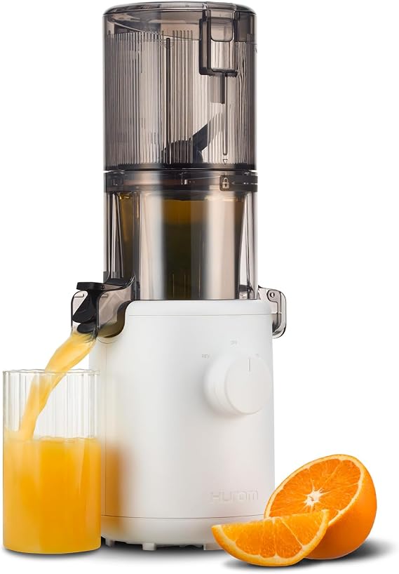 OfficialHurom Cold Press Juicer H310A Series | Slow Juicer Enzyme Immune Boost Antioxidant Juice Gut Health Beauty Fasting Baby Food Low Speed Juicer Mixer Wide Feed Port One-Touch Extraction Slim
