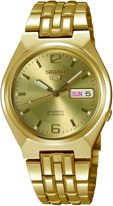 SEIKO Series 5 Automatic Gold Dial Men's Watch SNKL64K1