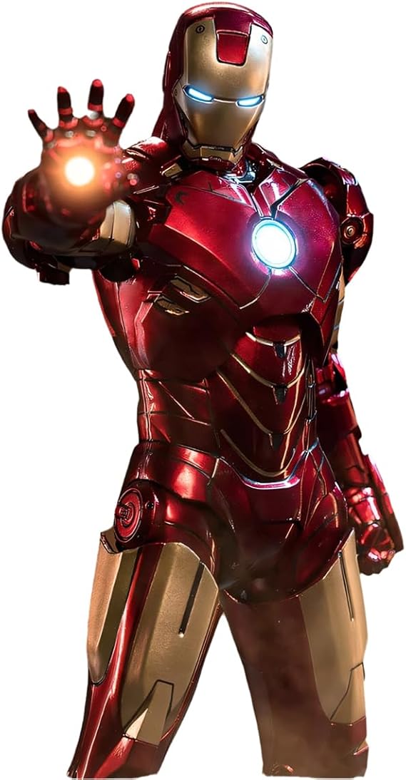 ZD Toys Anniversary Series Action Figure Set: Illuminated Iron Man MK4, 18cm Height