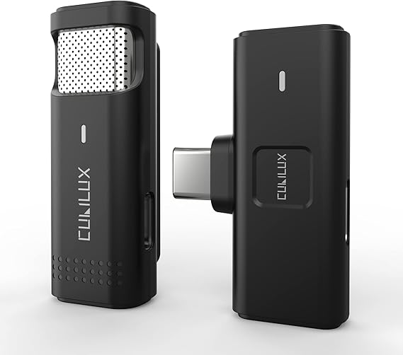 Cubilux Wireless USB C Lavalier Microphone Compatible with iPhone 17/16/15 Pro Max, iPad Pro 13/12.9/11, MacBook, Galaxy S25/S24/S23/S22, Tab S11/S10/S9/S8, Pixel 10/9/8/7/6 Pro, Type C Mini Lapel MIC