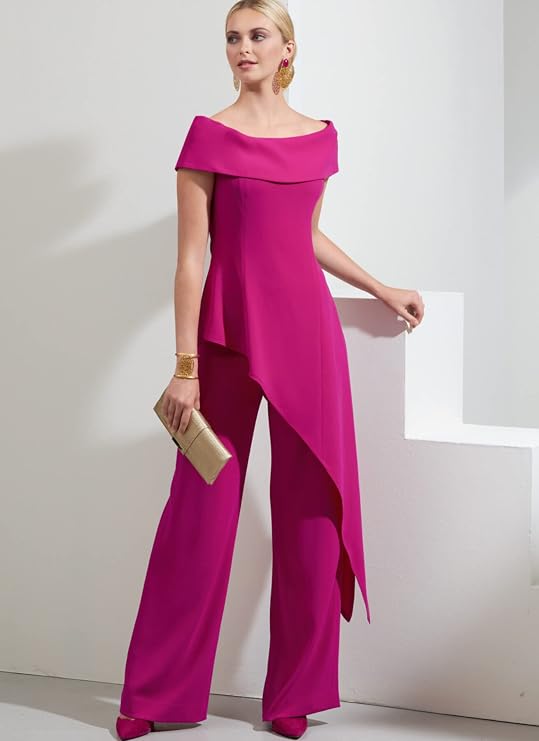 Vogue V1869B5 Misses' Petite Top and Wide Leg Pants Sewing Pattern Kit, Code V1869, Sizes 8-10-12-14-16