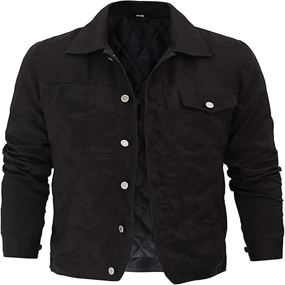 Cole Hauser Rip Stone Wheeler Jacket - Men's Black Denim & Cotton Jacket